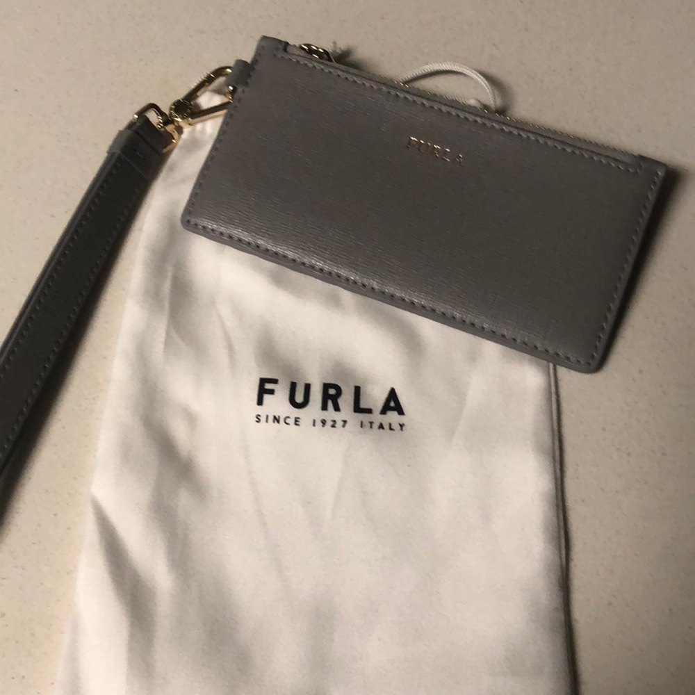 Super cute furla card holder wristlet.